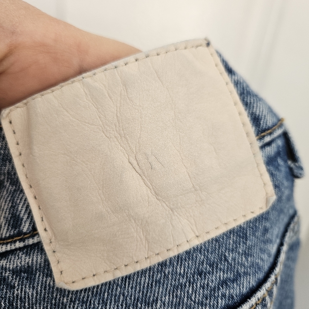 Zara High-Rise Distressed Casual Straight Skinny Mom Jeans Sz 10 - Picture 7 of 7